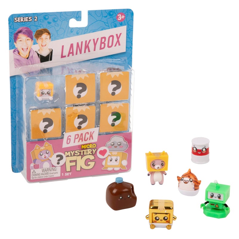 LankyBox 22206 Mystery Micro 6 Pack, Series 2, Collectible Mini Figures, Ultra-Rare Editions, Officially Licensed Merch-Styles May Vary - Image 1