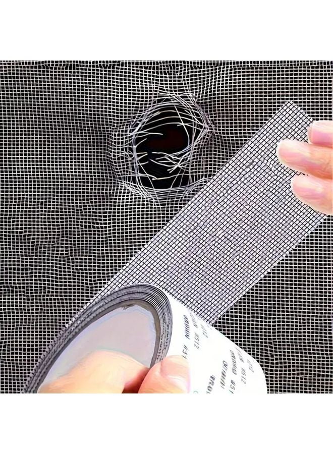 Screen Repair Tape Waterproof Self Adhesive 2m Long For Window Door Mesh Patch - Image 1