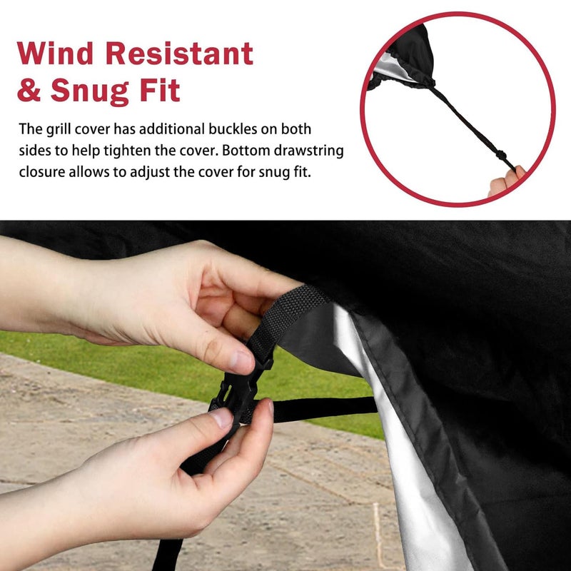 iCOVER 36 inch Griddle Cover for Blackstone, Waterproof Lightweight Polyester Barbecue Protection Flat Top Gas Grill Covers for 36" Griddles Cooking Station for Camp Chef - Image 5