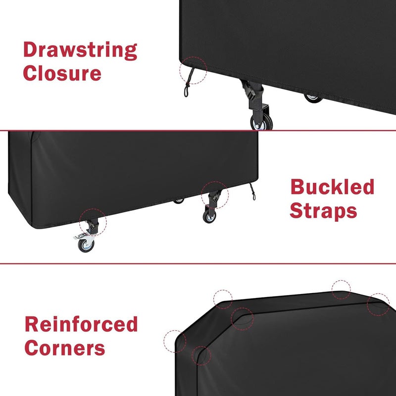 iCOVER 36 inch Griddle Cover for Blackstone, Waterproof Lightweight Polyester Barbecue Protection Flat Top Gas Grill Covers for 36" Griddles Cooking Station for Camp Chef - Image 2