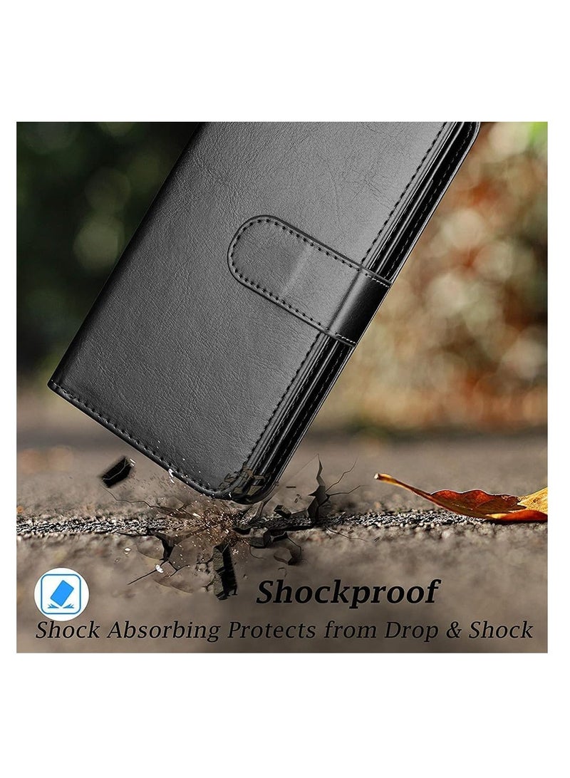 Wallet Leather Case for Samsung Galaxy A35 5G Phone, Flip Cowhide PU Leather Credit Card Slot Holder, Folio Flip Case (A35 5G)