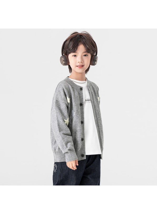 Duoduo Home [year Of The Horse New Clothes] Boys' Knitted Sweater  Spring Autumn Cartoon Embroidered Stylish Children's Warm Innerwear Sweater - Image 4