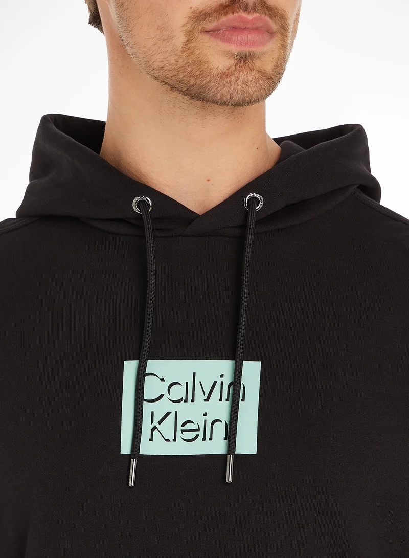 CALVIN KLEIN Cut Out Shadow Logo Hoodie
