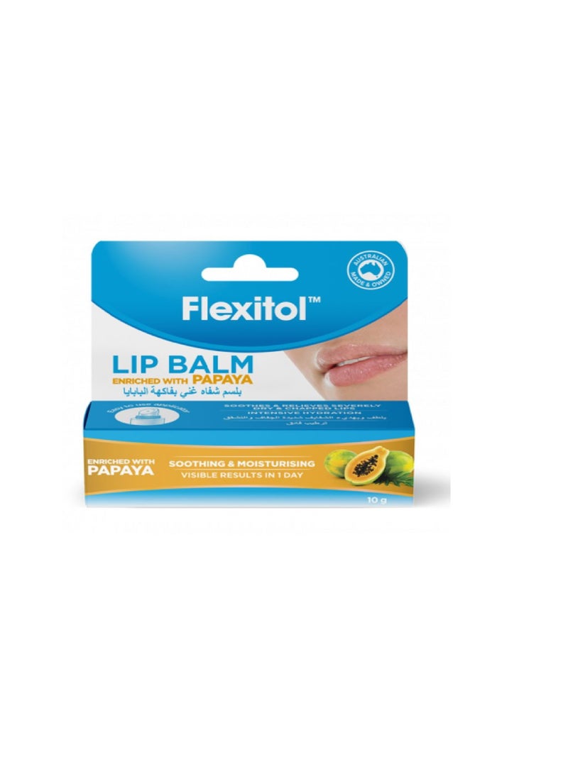 Flexitol Lip Balm Papaya 10g