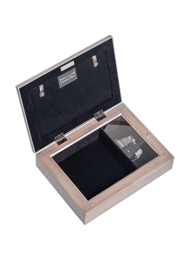Cottage Garden Cottage Garden Blessed to Have You as Friend Brushed Pewter Jeweled Music Box Plays Wonderful World  - Image 4