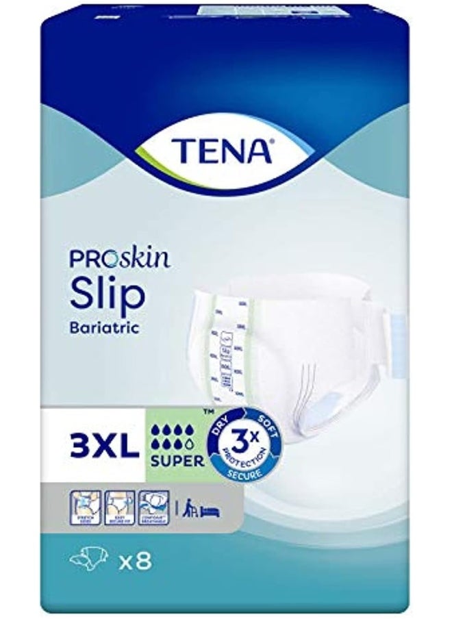 Tena - TENA Slip Bariatric Super Adult Diapers, 3XL, 8 Pcs - Image 1