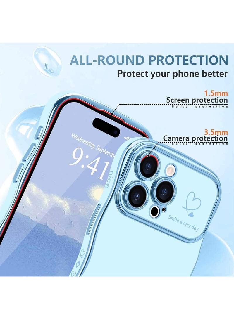 Y&D Suitable For Iphone 11 Pro Electroplated Love Large Window Wave Drop Resistant Phone Case - Image 4