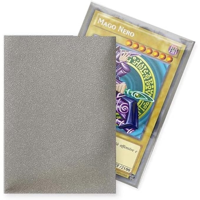 dragon shield SMALL SLEEVES - JAPANESE MATTE SILVER (60 SLEEVES) - Image 2