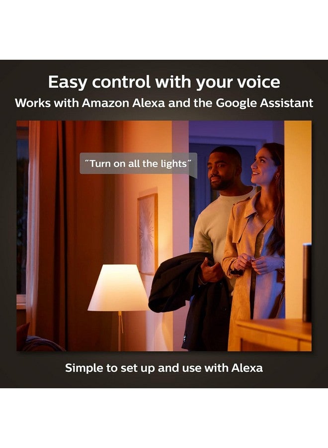 Philips hue Philips Hue A19 LED Smart Light Bulb - White and Color Ambiance - 60W Indoor Light Bulb - Control with Hue App - Works with Alexa, Google Assistant and Apple Homekit - 3 Pack  - Image 2