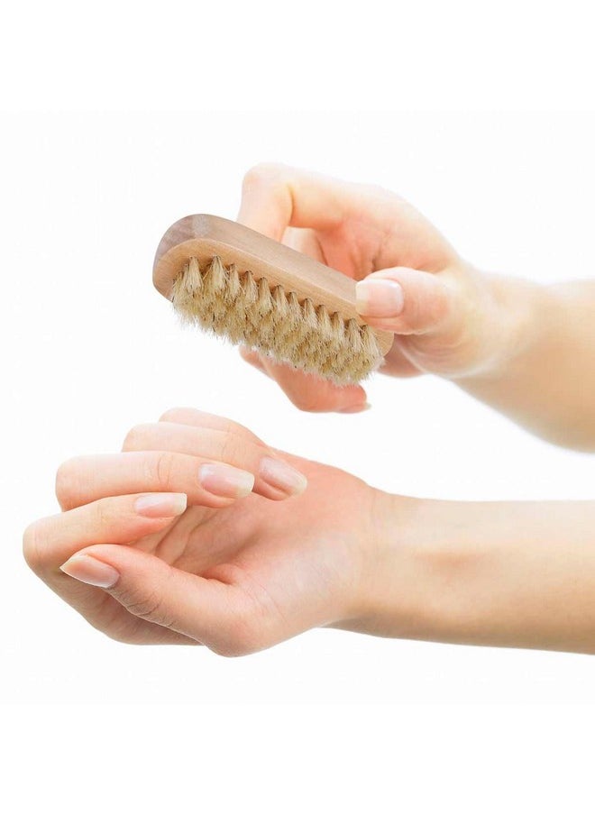 Tbestmax - Tbestmax Cleaning Nail Fingernail Brush Wood 2 Side for Manicure Pedicure Women Kids 4 Pack - Image 1