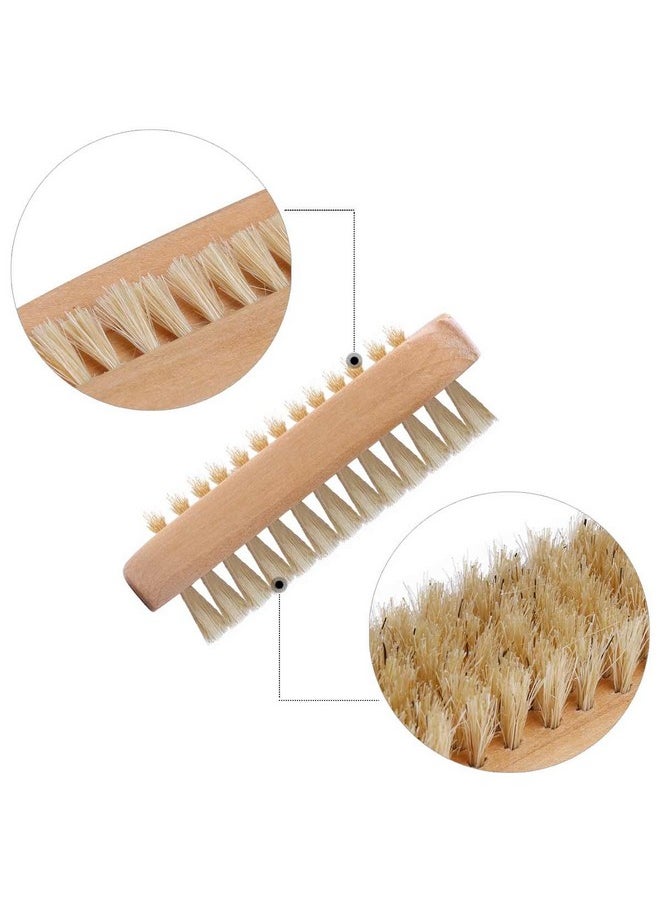 Tbestmax - Tbestmax Cleaning Nail Fingernail Brush Wood 2 Side for Manicure Pedicure Women Kids 4 Pack - Image 1