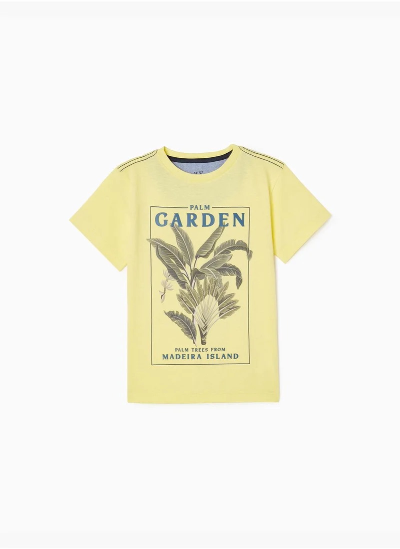 زيبي Zippy Cotton T-Shirt For Boys Palm Garden