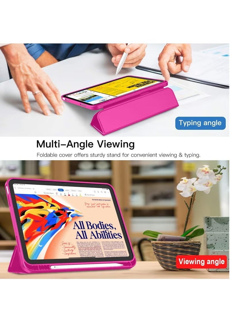 ميجوفاست جراب متوافق مع iPad الجيل العاشر 10.9 بوصة 2022 مع حامل قلم رصاص، غطاء واقٍ رفيع ثلاثي الطي مع ظهر ناعم من مادة TPU لجراب iPad الجيل العاشر، مع خاصية السكون والاستيقاظ التلقائي - Image 4