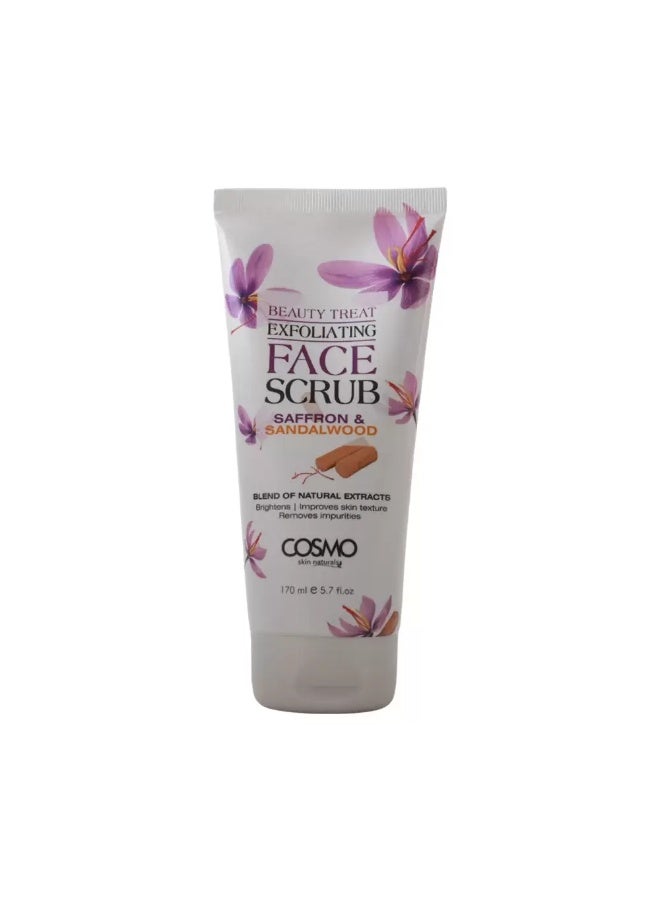 COSMO مقشر الوجه كوزمو بيوتي تريت مع الزعفران وخشب الصندل - 170 مل - Image 1