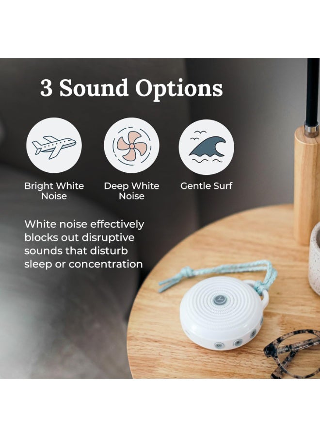 مارباك جهاز يوغا سليب روهم المحمول لإصدار الضوضاء البيضاء، 3 أصوات طبيعية مهدئة مع تحكم في مستوى الصوت، علاج للنوم للبالغين والأطفال والرضع، عازل للضوضاء لخصوصية المكتب والتأمل، هدية مثالية. - Image 3