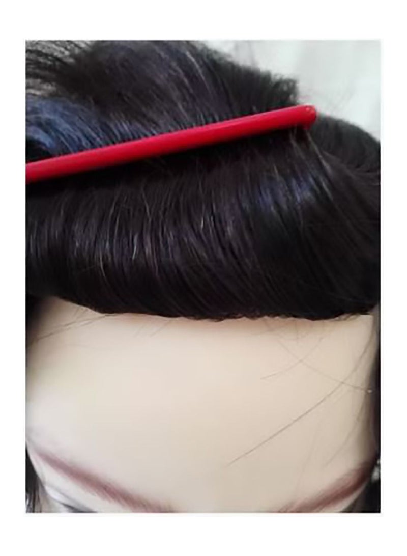 إستيل شعر مستعار للرجال، نظام استبدال الشعر الطبيعي، قطع شعر نظام الشعر الحقيقي للرجال، وحدة NPU أحادية دقيقة (أسود طبيعي 1B، 8X10) - Image 3