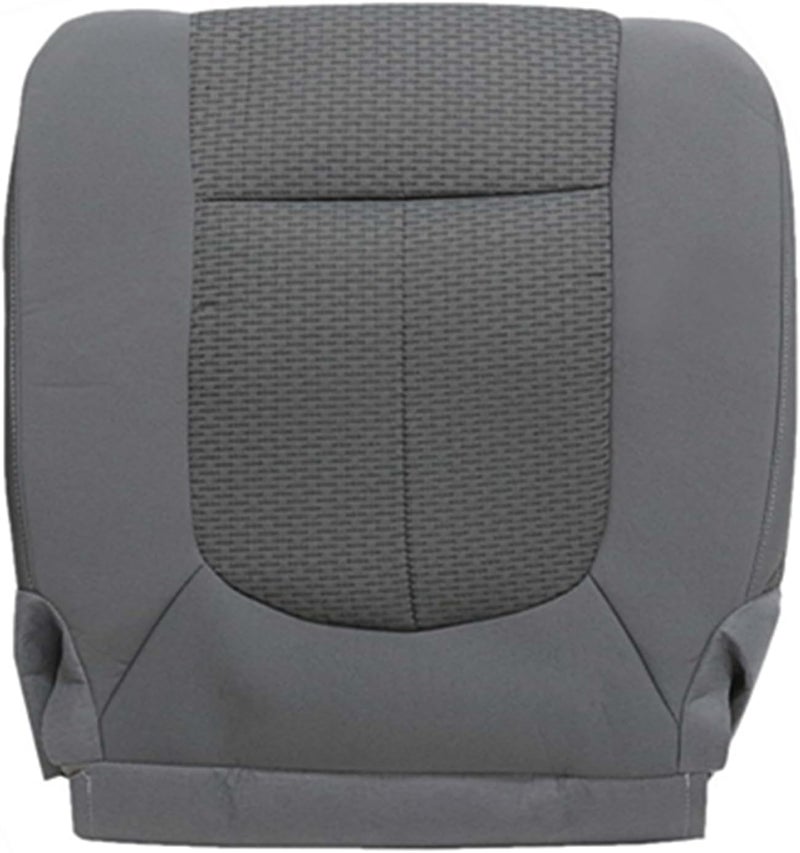 NLQR Front Driver Side Bottom Replacement Seat Cover - Steel Gray Cloth for Ford F250 F350 F450 F550 (2011-2016) - Image 1