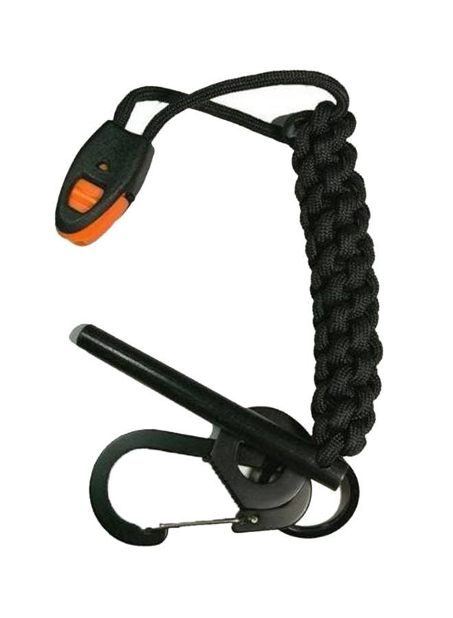 NIBEMINENT Multi Function Outdoor Hand Woven Flint Key Chain