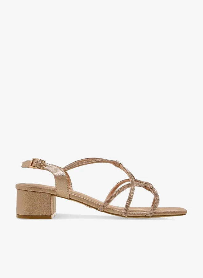 Flora Bella Women Embellished Block Heel Sandals Ramadan Collection