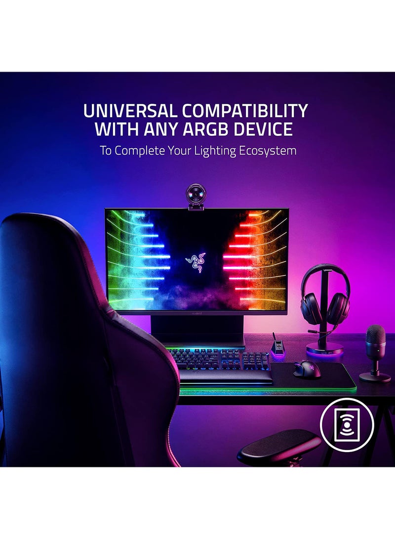 Razer Chroma Light Strip Expansion Kit - ARGB Light Strips for Greater Lighting Customisation (Chroma Light Strips, Premium Light Diffusing Case, aRGB Device Compatibility, 1x 100 cm, 2x 50 cm) -RZ34-04020200-R3M1 - Image 4