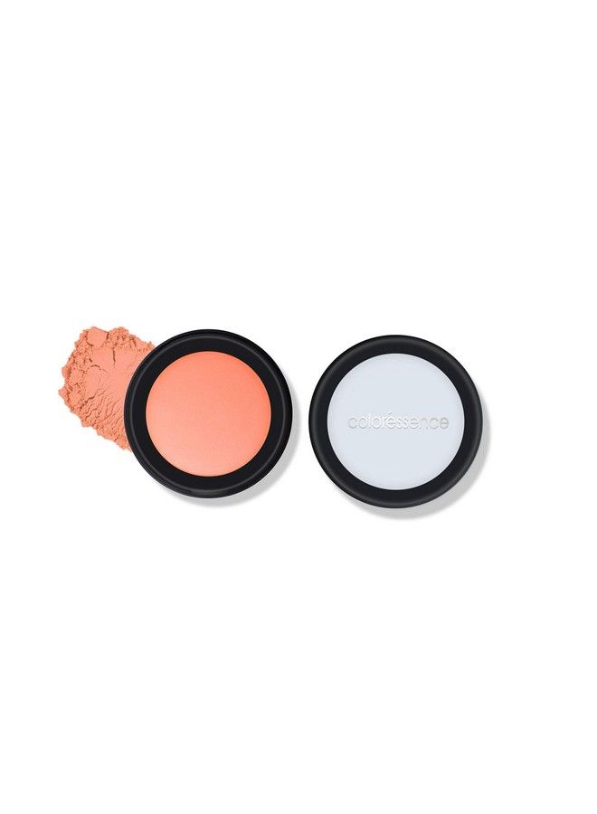 Coloressence Satin Smooth Highlighter Natural Pearl Finish Face Makeup Blusher Amber Peach - Image 2