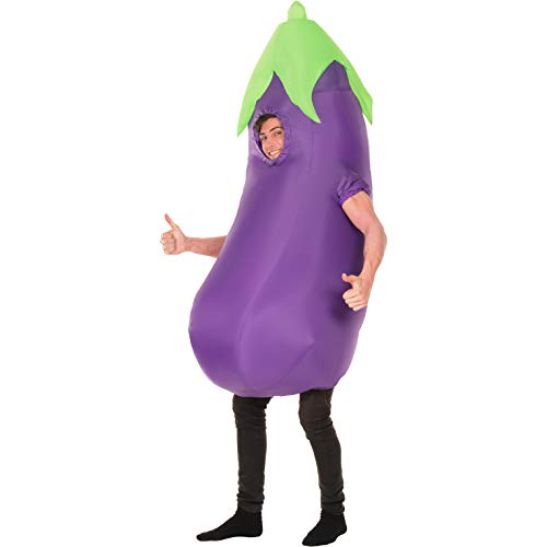 Morph Eggplant Costume Adult, Inflatable Eggplant Costume, Halloween Costumes for Men, Halloween Costumes for Adults - Image 1