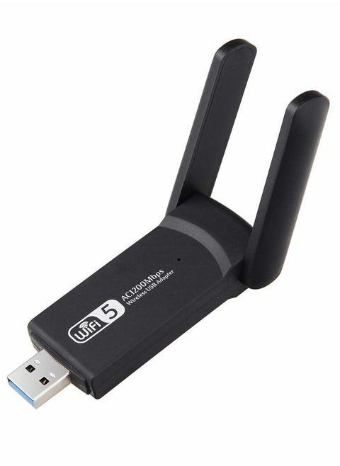 Wireless USB WiFi Adapter for PC, 1200Mbps Dual Band WiFi Dongle 2.4G/5G with USB 3.0, Wireless Network Adapter for Windows 11/10/8/7 and Mac OS X
