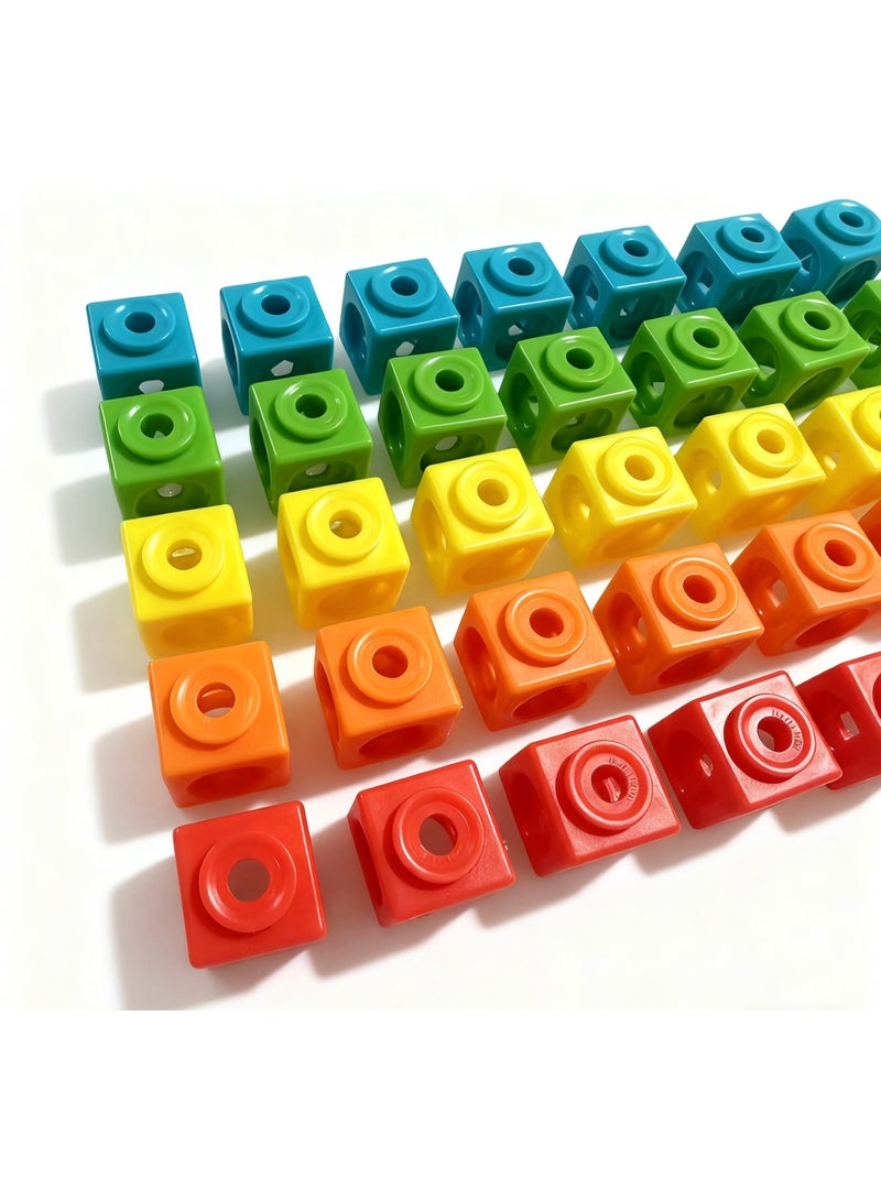 Number Blocks Math Cubes 1-10 Activity Set, Mathematics Enlightenment, Counting Blocks, Linking Cubes, Educational Learning Toys for Ages 3+ Kids, Number Games, Math Manipulatives Kindergarten - Image 5