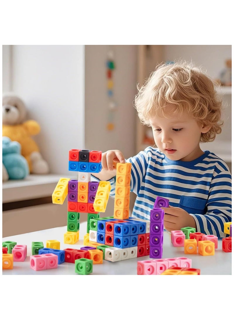 Number Blocks Math Cubes 1-10 Activity Set, Mathematics Enlightenment, Counting Blocks, Linking Cubes, Educational Learning Toys for Ages 3+ Kids, Number Games, Math Manipulatives Kindergarten - Image 2