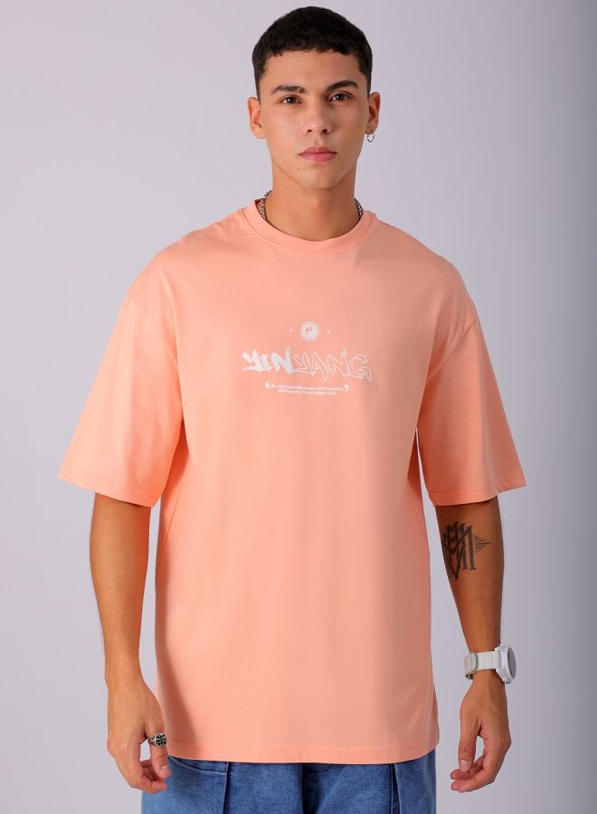 The Indian Garage Co Men Boxy Oversized Graphic Back Printed Round Neck Tshirt  - Image 2