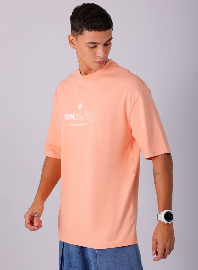 The Indian Garage Co Men Boxy Oversized Graphic Back Printed Round Neck Tshirt  - Image 4