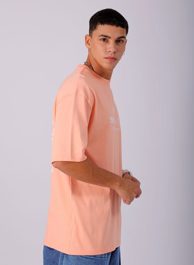 The Indian Garage Co Men Boxy Oversized Graphic Back Printed Round Neck Tshirt  - Image 3