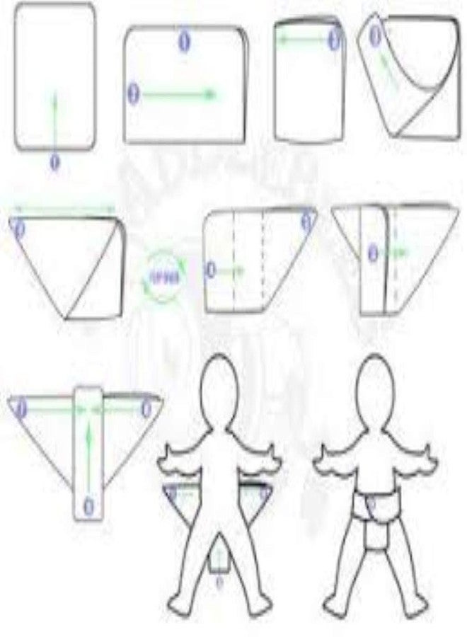 Ans (with Label) Nappy Cloth Soft Pure Cotton and Highly Absorbent for Newborn Baby Upto 6 Month Age (70x70 cms) (Peach, 12 Piece) - Image 5