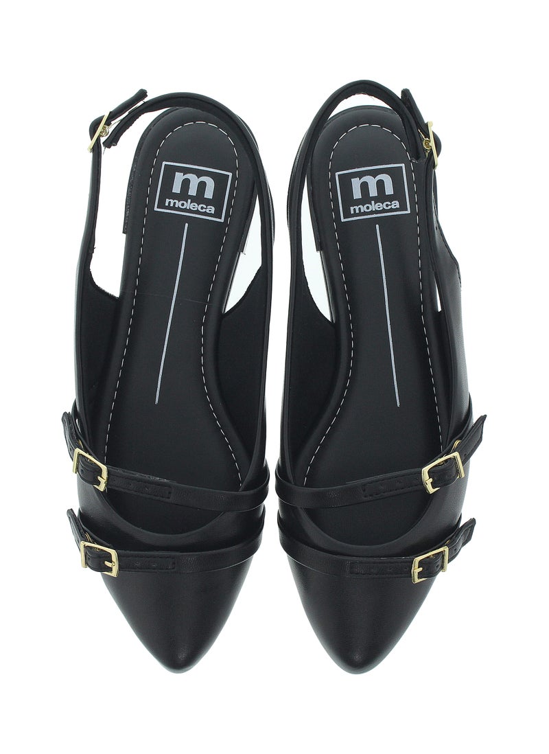 MOLECA Classic Slingback Pumps for Women – Elegant Low Heel Shoes | Comfortable Slip-On Design | Ladies Office & Formal Footwear | Stylish Back Strap Pumps for Work, Events & Daily Wear - Image 5
