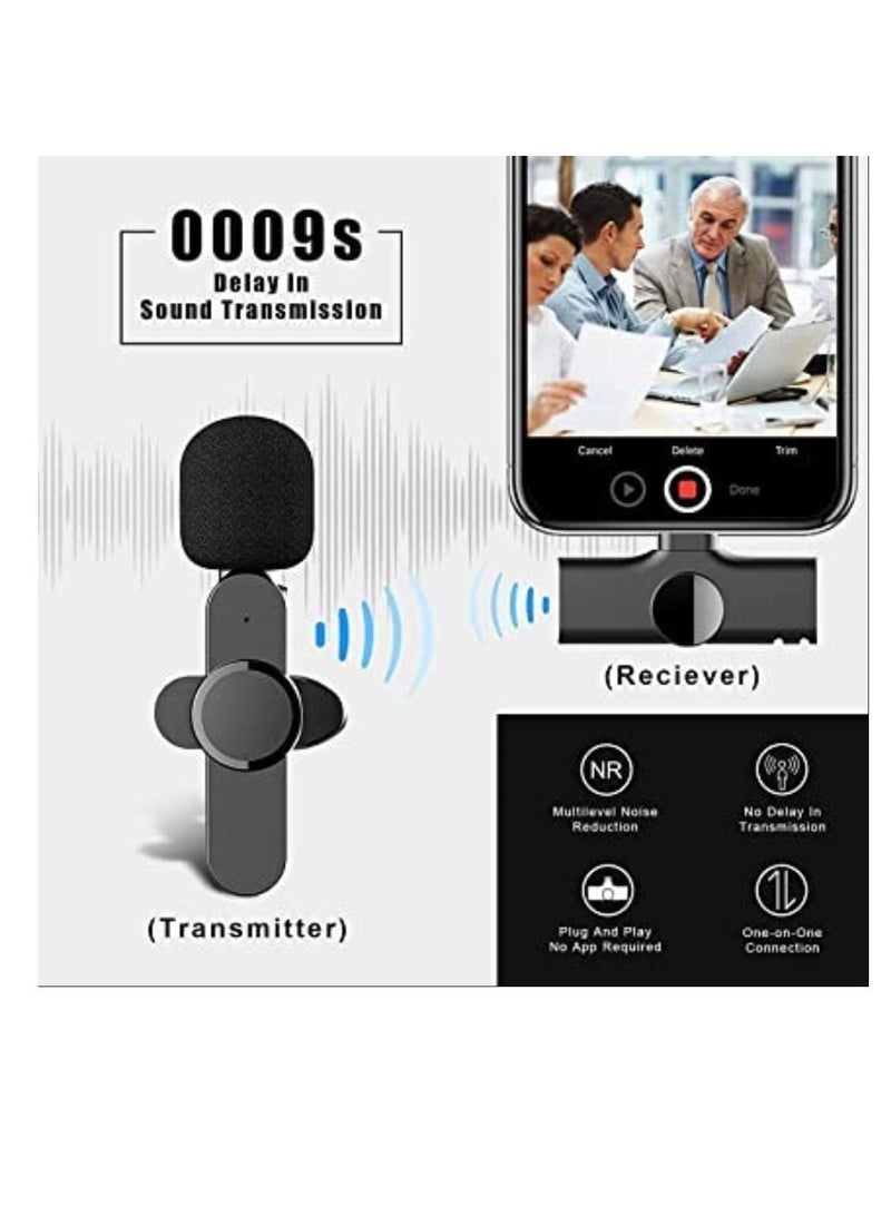 2 in 1 iphone or type-c Wireless Lavalier Microphone For IPhone, Plug Play, Portable Audio Video Recording Mic for Youtube, Live Stream, Vlog, Interview, Laptops PC - Image 4