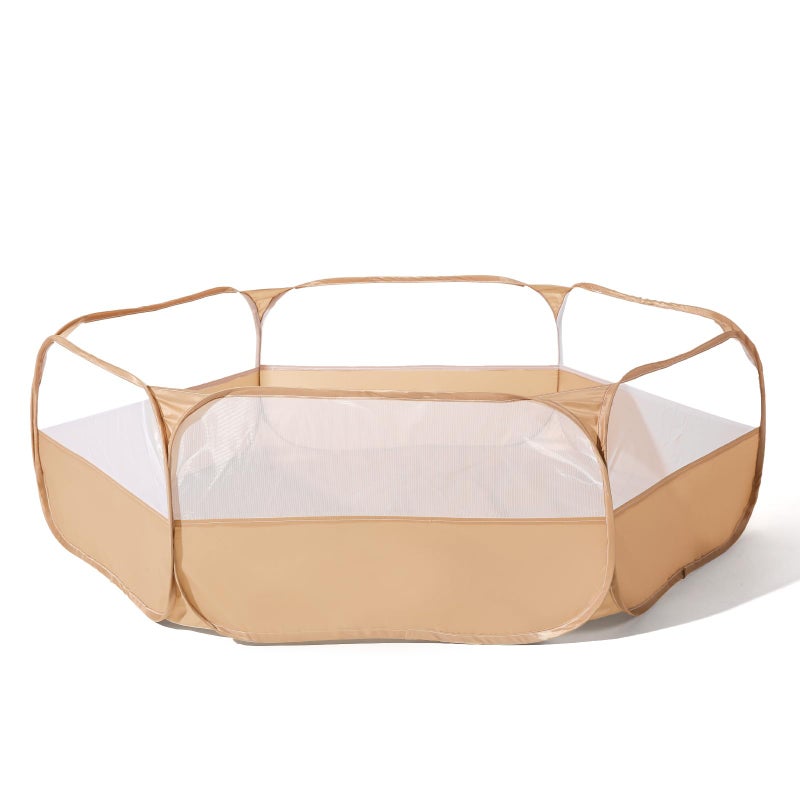 بركة كرات قابلة للطي للأطفال - برك كرات كبيرة قابلة للظهور - خيمة لعب للأطفال - منطقة لعب قابلة للطي - بركة كرات - بيت لعب مع حقيبة تخزين للأولاد والبنات والكلاب والقطط والفئران - داخلية وخارجية - كاكي