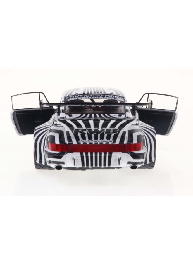 Solido RWB Bodykit “The Zebra” Camouflage 2022 Diecast Model Car, 1:18 Scale, Opening Front Doors, Steerable Wheels, Collector Display Model - Image 4