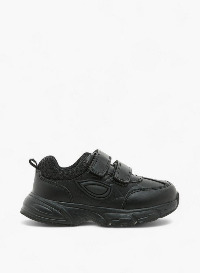 MARVEL Boys Panelled School Shoes with Hook and Loop Closure - Image 1