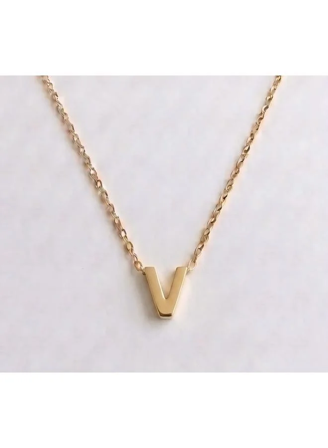 روفو Initial V Pendant Necklace