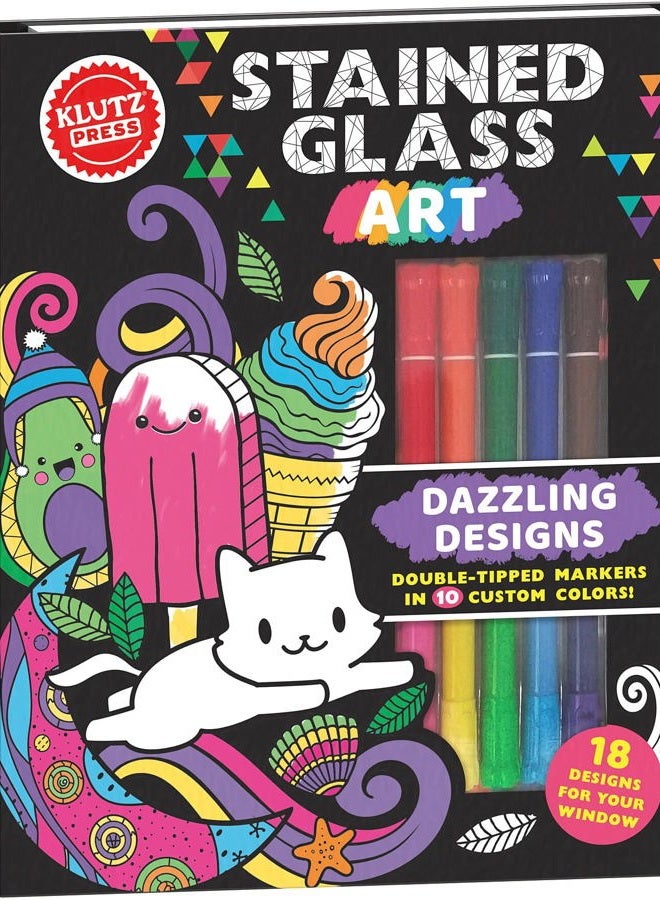 Stained Glass Art: Dazzling Designs (Klutz Activity Book)
