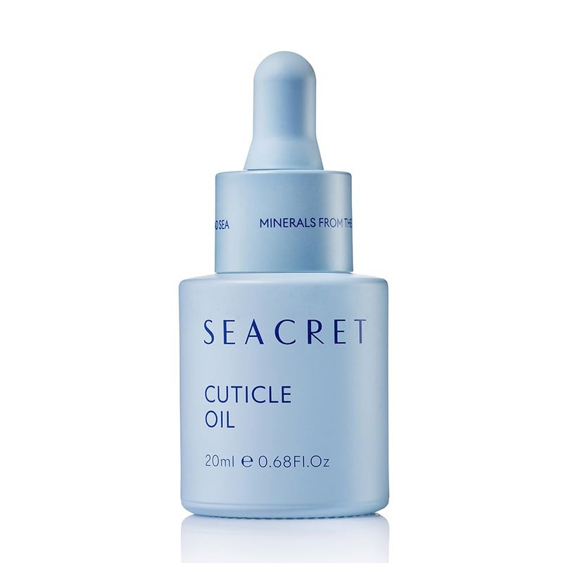 SEACRET CUTICLE OIL Dead Sea Mineral Nail Care Treatment with Calendula Argan Jojoba Sweet Almond  Grape Seed Oils and Vitamin E Protects and softens All Nail Types Made in Israel 20ml
