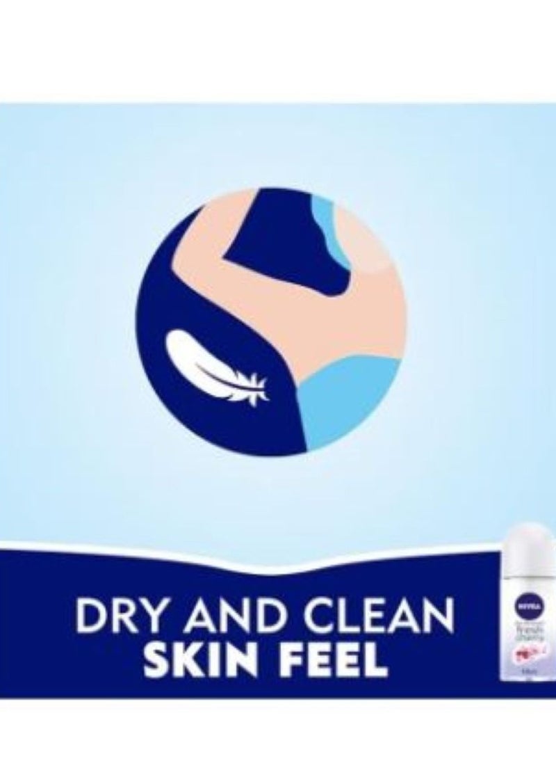 Nivea Roll-On Deodorant for Women Refreshing Cherry Scent 50 ml - Image 2