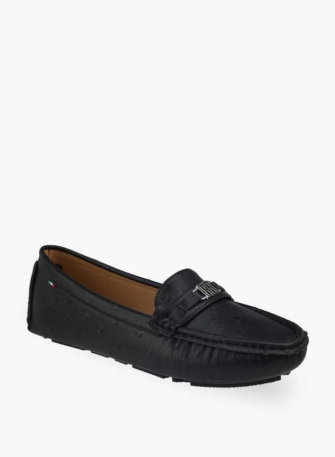 Renzo Ruganni Women Metallic Accent Loafers
