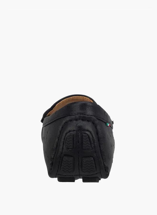 Renzo Ruganni BLACK Women Metallic Accent Loafers for Women | Best Price UAE