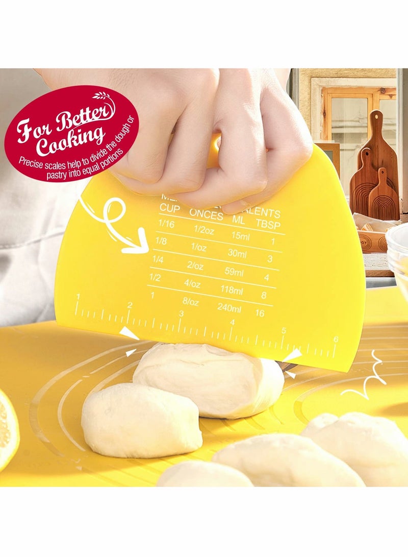 SYOSI Dough Scraper Food safe Plastic 2 Pcs - Image 3