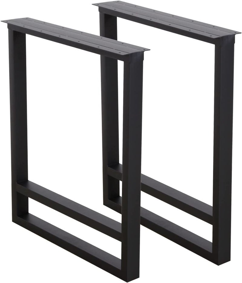 Reyox etal Table Desk Legs Modern Welded Cast Iron Dining Table Legs Base DIY Industrial Table 1 Set2 Piece - Image 1