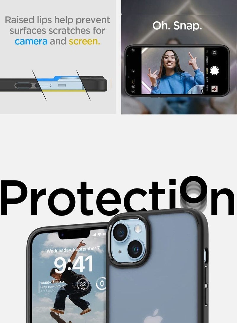 Spigen Ultra Hybrid iPhone 14 Plus Case Cover - Frost Black - Image 4