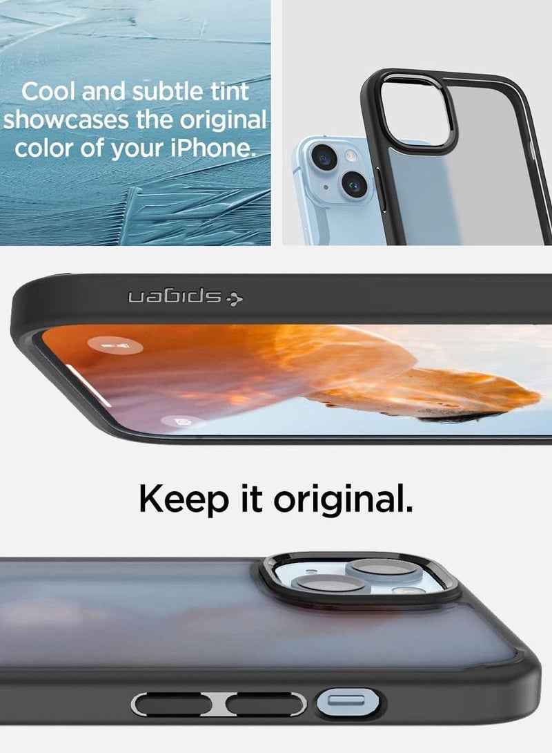 Spigen Ultra Hybrid iPhone 14 Plus Case Cover - Frost Black - Image 5