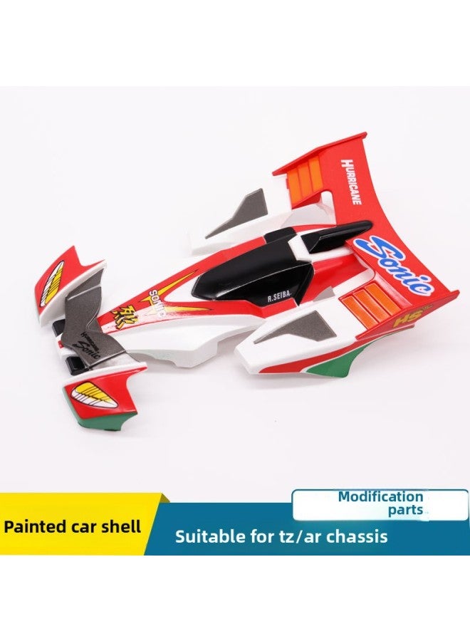 Spray Paint Car Shell Four-drive Brothers Four-drive Car Full Coating Ruize DD Jump Strong Rod Sonic Cyclone Charge Big Mac-Color:Three-generation Strong/Hurricane Sonic Painting Car Shell  - Image 5