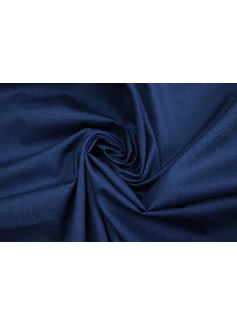 JewelOnPalette 100% Cotton Fabric, 45" Wide Soft Material for Cut by The Yard for Dress, Blouse, Shirt, Craft and Embroidery - Dark Blue  - Image 2